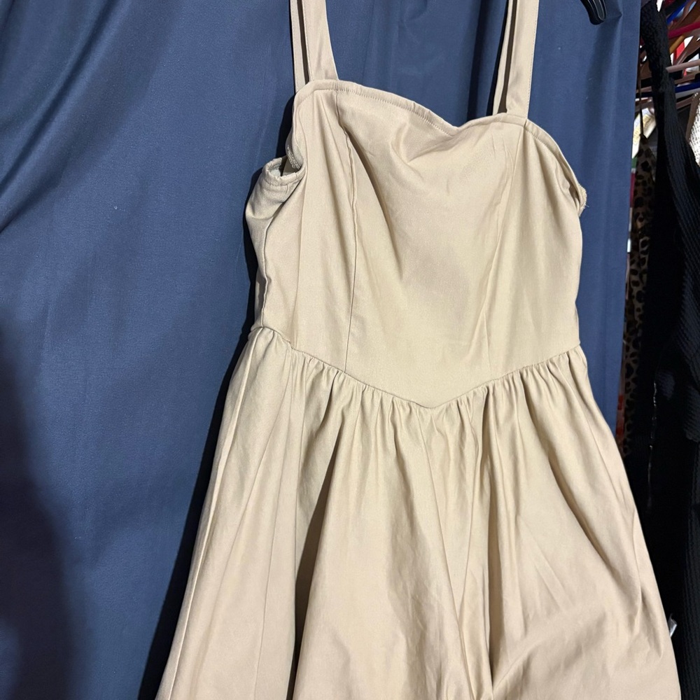 Elegant Beige Women's Dress